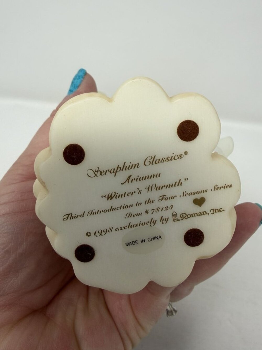 Vintage 1998 Seraphim Classics Angels Arianna Winters Warmth‎ Item 78124 NEW - Picture 6 of 12